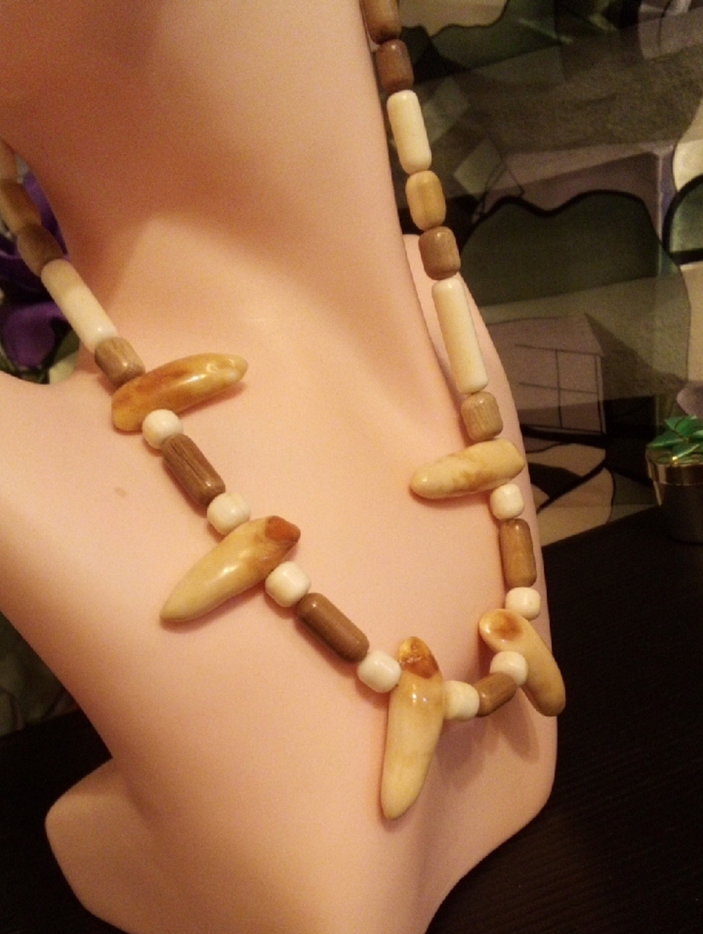 Beige & Brown Natural Shell Necklace - Women Jewelry